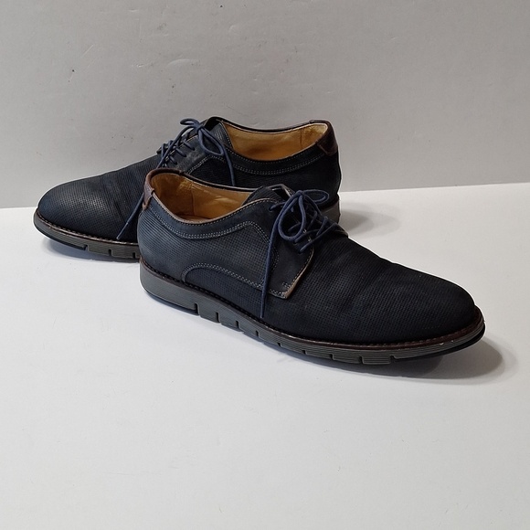 Johnston & Murphy 1850 Men’s Made in Brazil Dark Blue Leather Oxford Shoes 9.5M main image 10